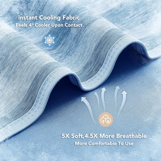 GOHERO Cooling Blanket King Size- 100"x90" Summer Cooling Throw Blanket - Image 5