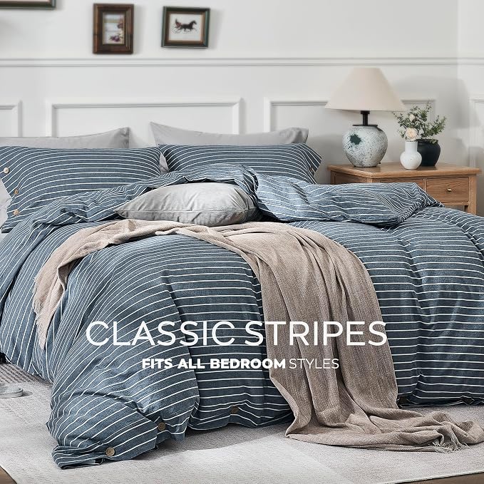 JELLYMONI Cotton Duvet Cover Cal King Size - Image 7