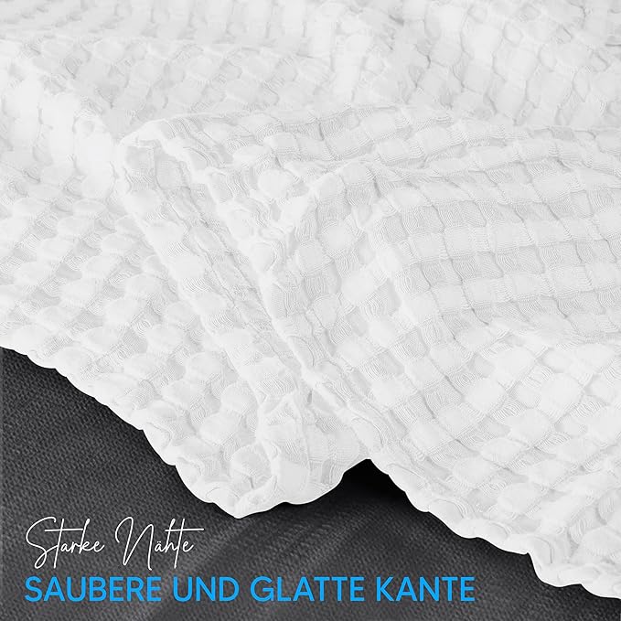 Utopia Bedding 100% Cotton Waffle Weave Blanket Twin Size - Image 5