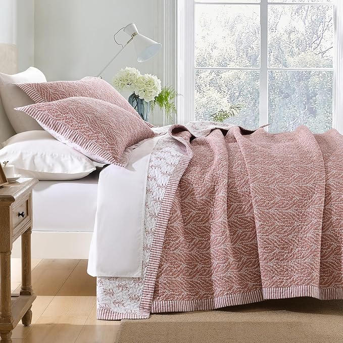 SahSahCasa Quilt Set Queen Size, 100% Cotton Quilt Bedding Set Bedspread - Image 3