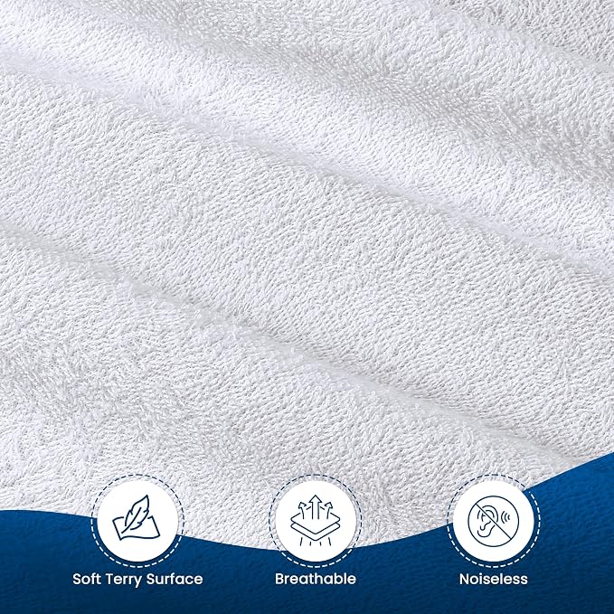 Twin Size Mattress Protector Waterproof, Premium 200 GSM Terry Mattress Cover - Image 8