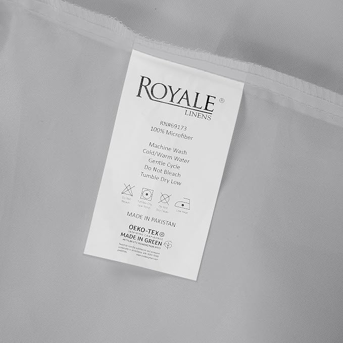 Royale Linens 2 Pack Bulk Flat Sheet Set - Image 9