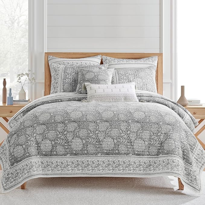 Levtex Home Adare Grey Reversible Twin/Twin XL Quilt Set by LevtexHome