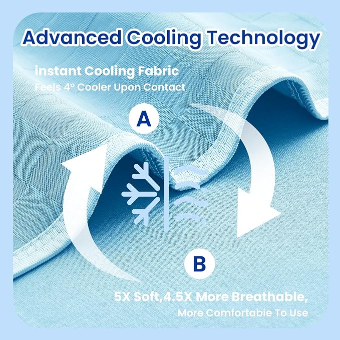 Topcee Cooling Blanket King Size- 90"x108" Summer Cooling Throw Blanket - Image 5