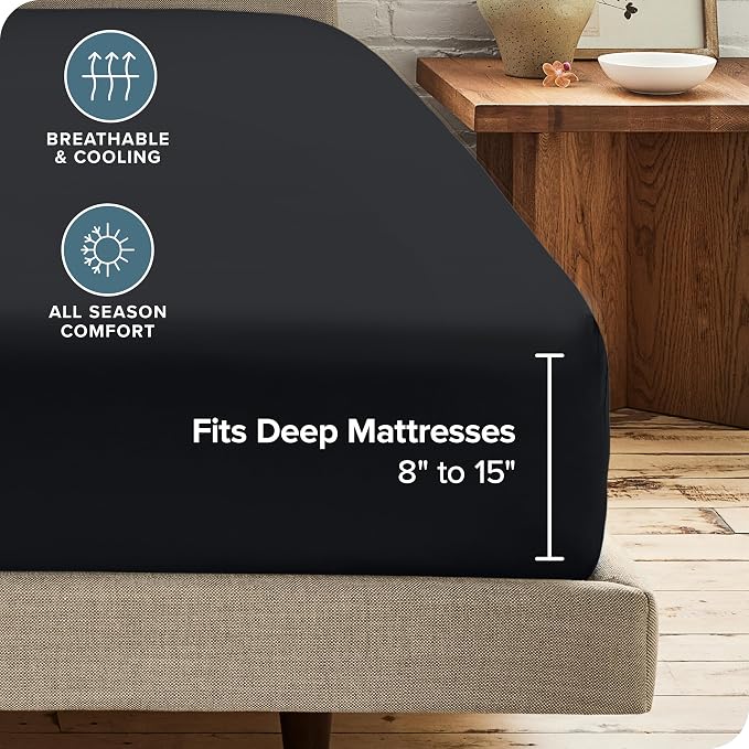 Bare Home 5-Pack Fitted Bottom Ultra-Soft Sheets King - Image 4