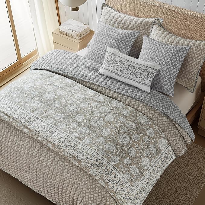 Levtex Home Adare Taupe Reversible King/Cal King Comforter Set - Image 3