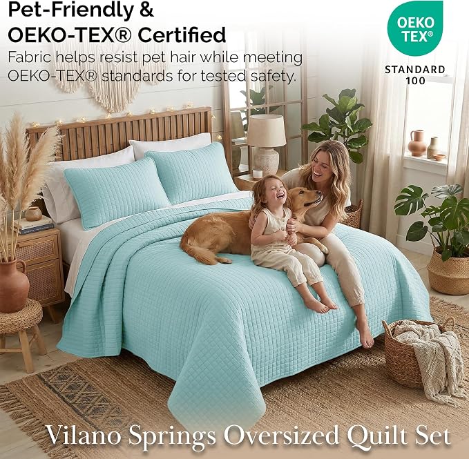 Southshore Fine Living, Inc. Twin Quilt Bedding Set, Soft Microfiber Coverlet - Image 5