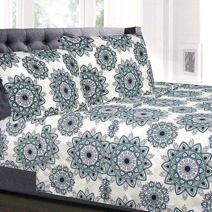 1800 Thread Count Sheet Set – Soft Egyptian Quality Brushed Microfiber Sheets – by SweetHomeCollection