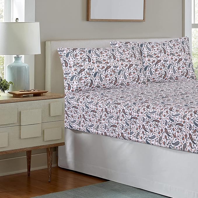 RUVANTI 100% Cotton Sheets – Queen Size Percale Bedding, Cooling & Breathable - Image 9