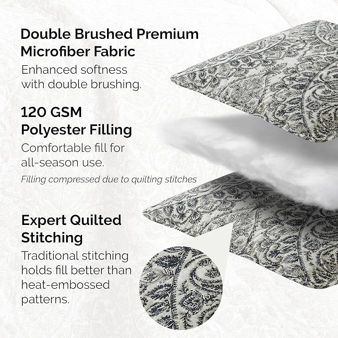 Southshore Fine Living, Inc. Ashanti Collection Oversized Quilt Queen Bedding - Image 3
