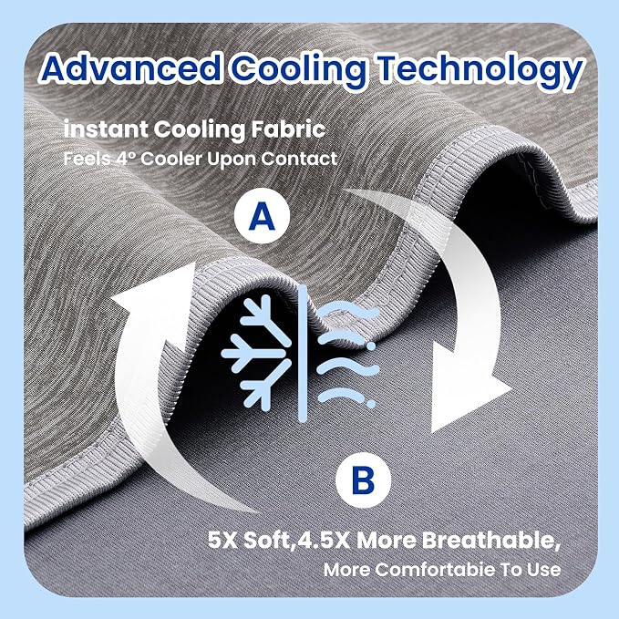 TOPCEE Cooling Blanketfor Night Sweats Absorbs Heat to Keep Adults, Children - Image 5