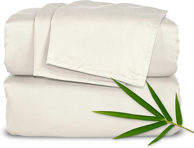 Pure Bamboo Twin Sheets, Genuine 100% Organic Viscose Derived from Bamboo Bed by PureBamboo