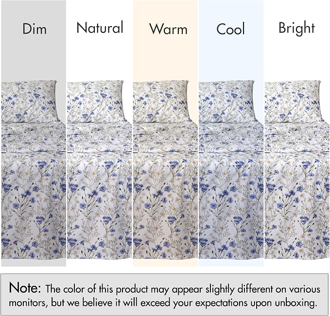 RUVANTI 100% Cotton Sheets – California King Percale Bedding, Cooling & - Image 7