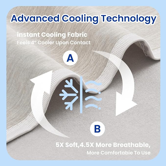 Topcee Cooling Blanket for Night Sweats Absorbs Heat to Keep Adults, Children - Image 5