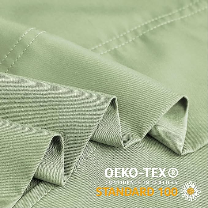 BEDELITE Sage Green Pillow Cases Queen Size Set of 2, Rayon Derived from - Image 5