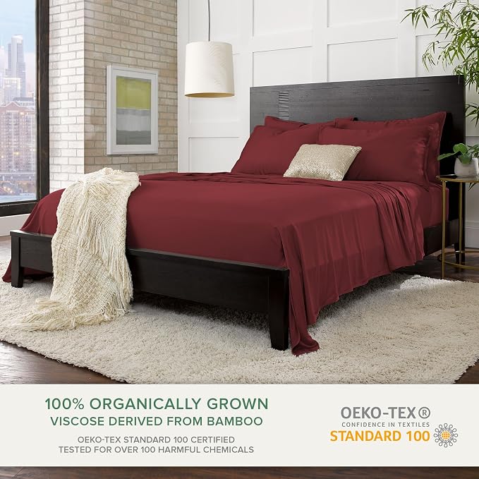 King Pillowcases by Pure Bamboo, Genuine 100% Organic Viscose Derived from - Image 3