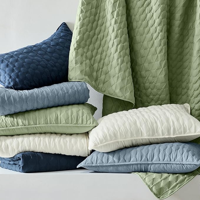 WDCOZY Blue Twin Quilt Size Bedding Sets - Image 7