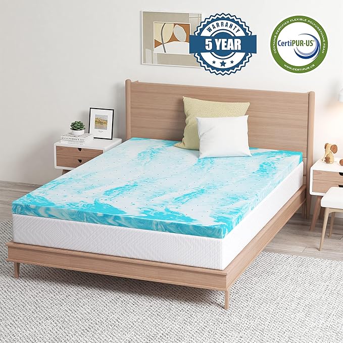 EGO Topper 4 Inch Full Memory Foam Mattress Topper, Gel Foam Mattress Topper - Image 4