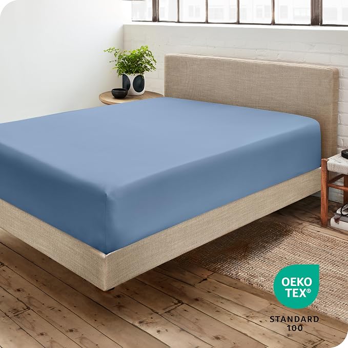 Bare Home Fitted Bottom Sheet Short Queen Size - Image 4