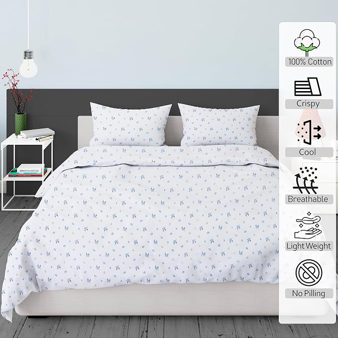 RUVANTI 100% Cotton Sheets – Full Size Percale Bedding, Cooling & Breathable - Image 2
