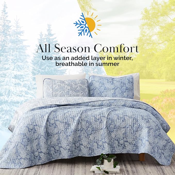 Southshore Fine Living, Inc. Extra Large King Size Quilts, Paisley Quilt - Image 9