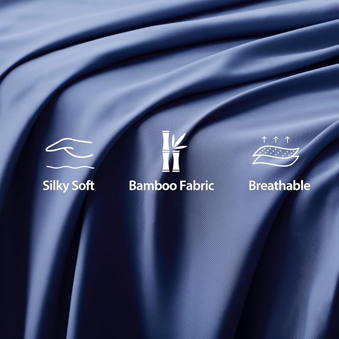 Bamboo Viscose Flat Sheets Only, Sateen Weave Full Size Flat Sheet Only - Image 3