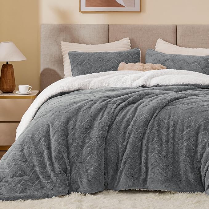 BEDELITE Fluffy California King Size Comforter Set - Image 2