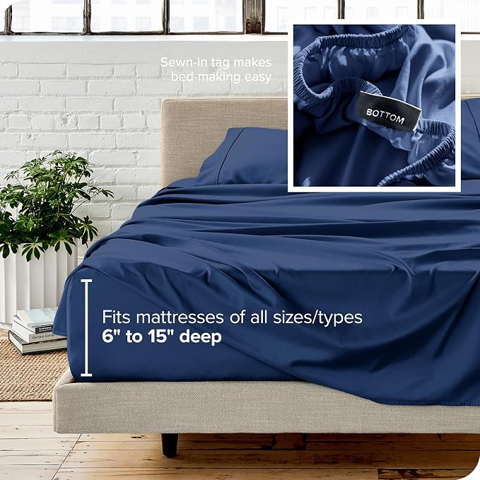 Bare Home Split California King Sheet Set - Image 6