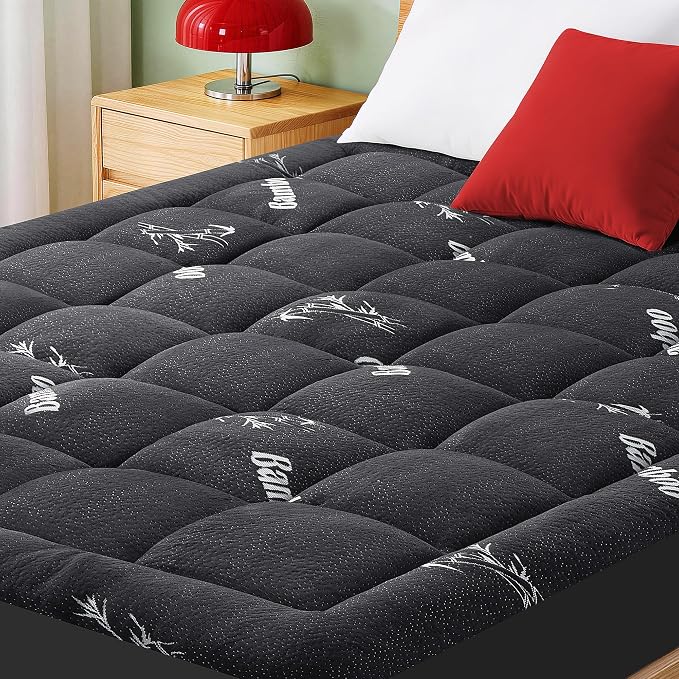 Mattress Pad Full Size, Cooling Pillow Top Mattress Topper, Ultra Soft Viscose by GRUSIGN