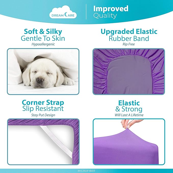DREAMCARE King Fitted Sheet - Image 6
