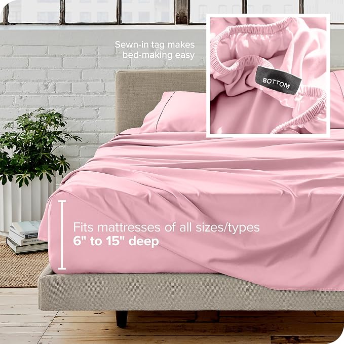 Bare Home Split Head Flex King Sheet Set - Image 6