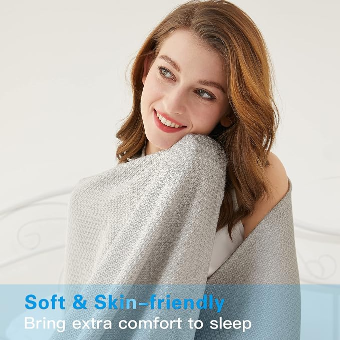 AmyHomie Cooling Blanket, 100% Rayon Derived from Bamboo, Cool Summer Blanket - Image 7