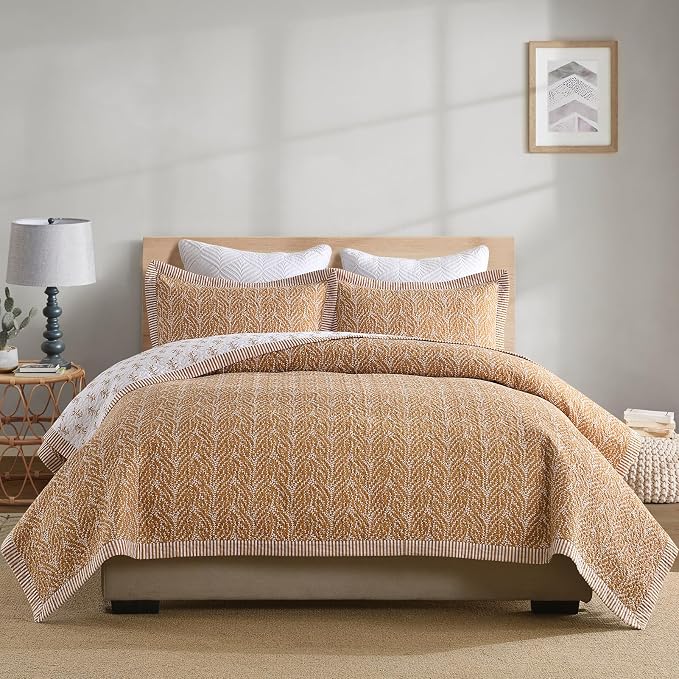 SahSahCasa Quilt Set Queen Size, 100% Cotton Quilt Bedding Set Bedspread - Image 8