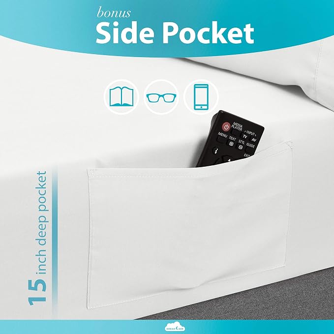 DREAMCARE Fitted Sheet Queen Size - Image 3