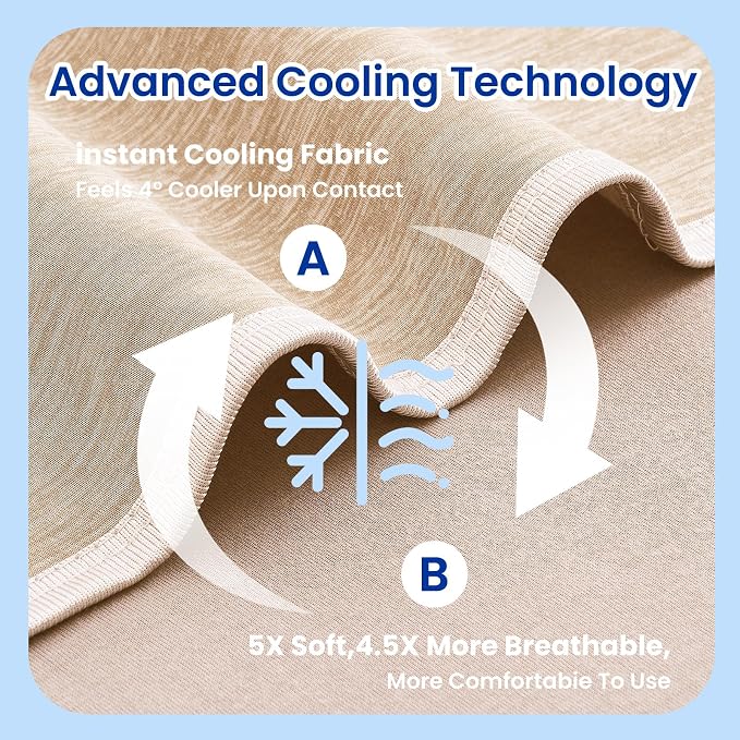 TOPCEE Cooling Blanketfor Night Sweats Absorbs Heat to Keep Adults, Children - Image 5