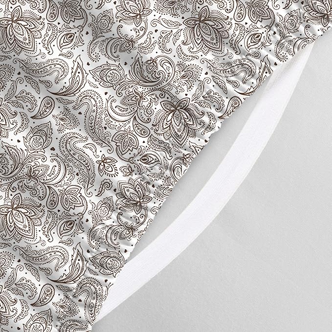 Elegant Comfort Luxury Soft Bed Sheets Paisley Pattern - Image 4