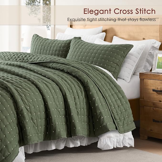 WDCOZY California Oversized Cal King Size Quilt Bedding Sets - Image 3