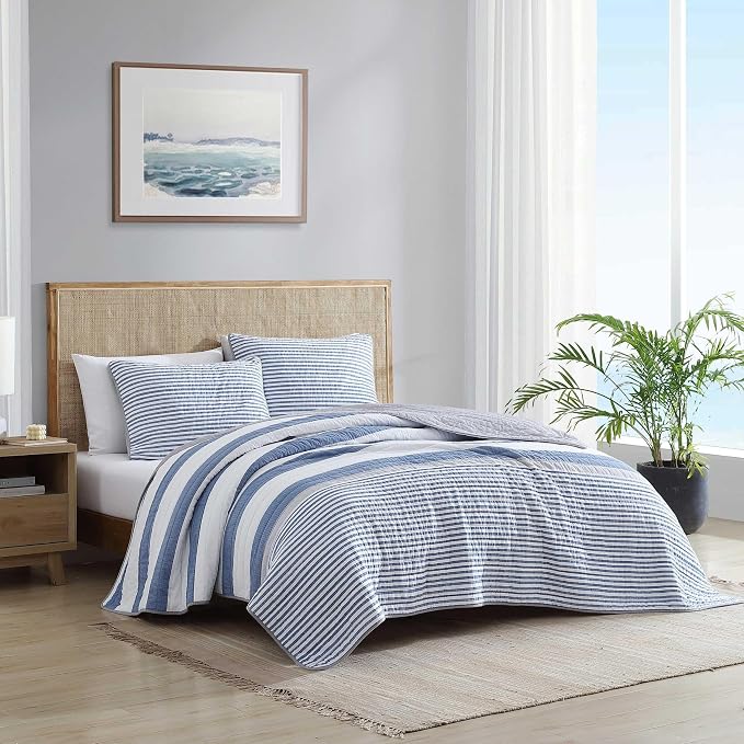Nautica - Twin Quilt Set, Reversible Cotton Bedding - Image 2