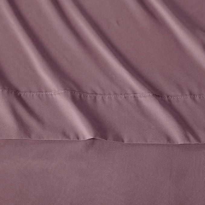 Amazon Basics Lightweight Breathable Microfiber 4-Piece Bed Sheet Set - Image 4