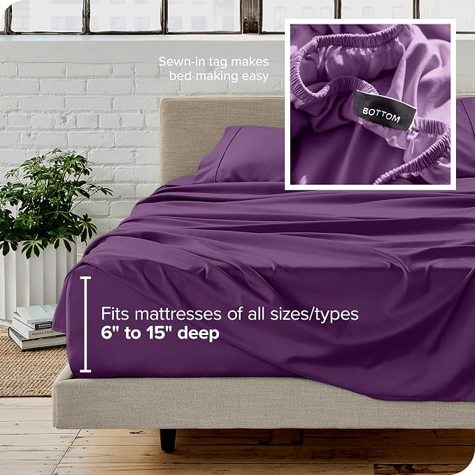 Bare Home Split King Sheet Set - Image 6