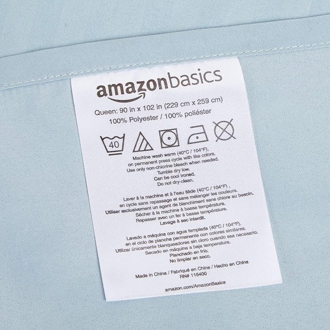 Amazon Basics Soft, Breathable, Wrinkle-Free Brushed Microfiber 4-Piece Bed - Image 5
