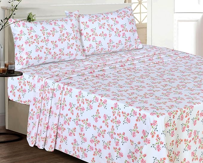 RUVANTI 100% Cotton Sheets – Split King Size Percale Bedding, Cooling & - Image 2