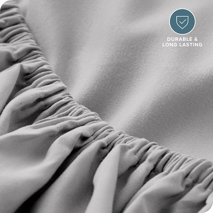 Bare Home Fitted Bottom Sheet Queen - Image 5