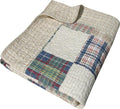 Greenland Home Oxford 100% Cotton Throw Blanket, Tan 50 x 60 in by GreenlandHome