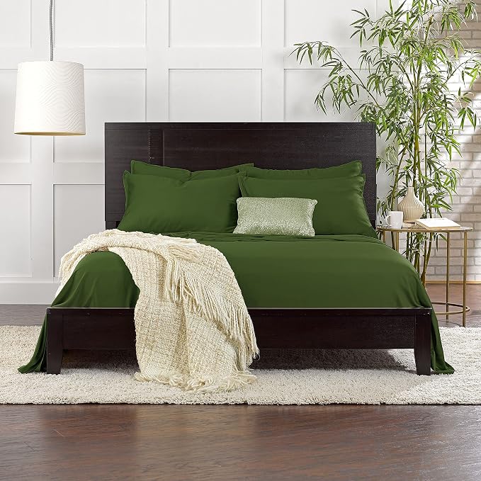 Pure Bamboo Queen Sheets, Genuine 100% Organic Viscose Derived from Bamboo Bed - Image 6