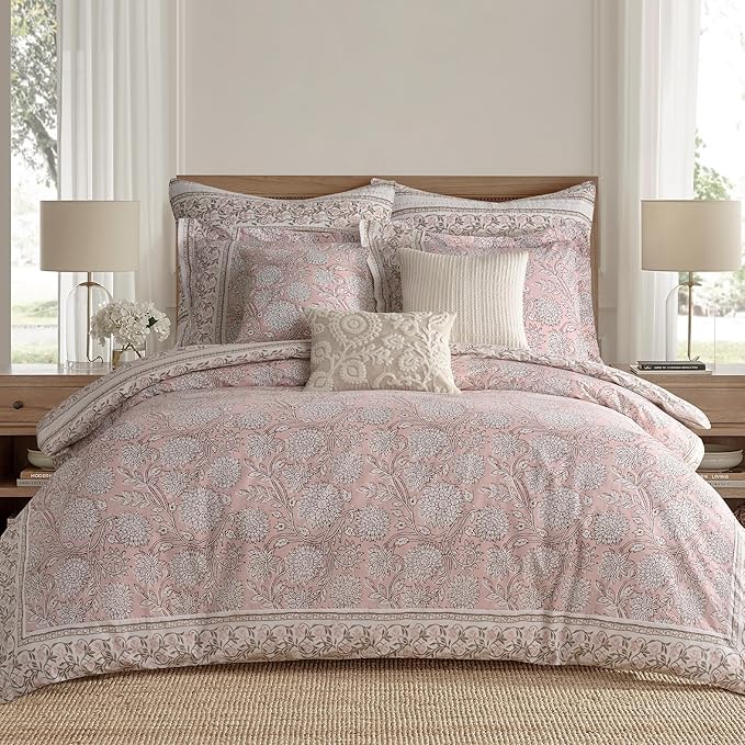 Levtex Home Adare Blush Reversible King Duvet Cover Set - Image 2