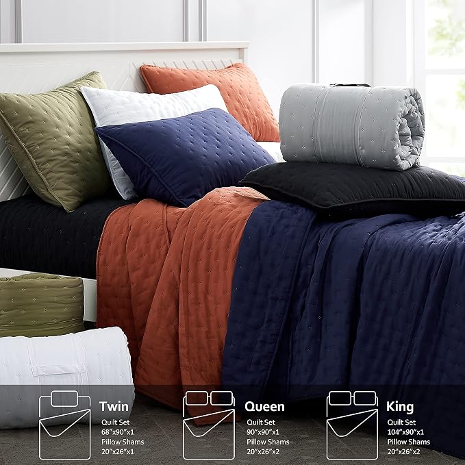 ROARINGWILD White Twin Size Quilt Bedding Sets - Image 7