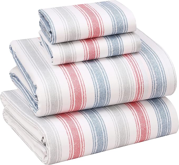 RUVANTI 100% Cotton Sheets – California King Percale Bedding, Cooling & by Ruvanti