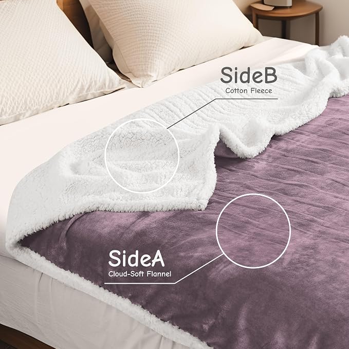 Electric Heated Blanket Queen Size 84"x90", Soft Flannel - Image 4