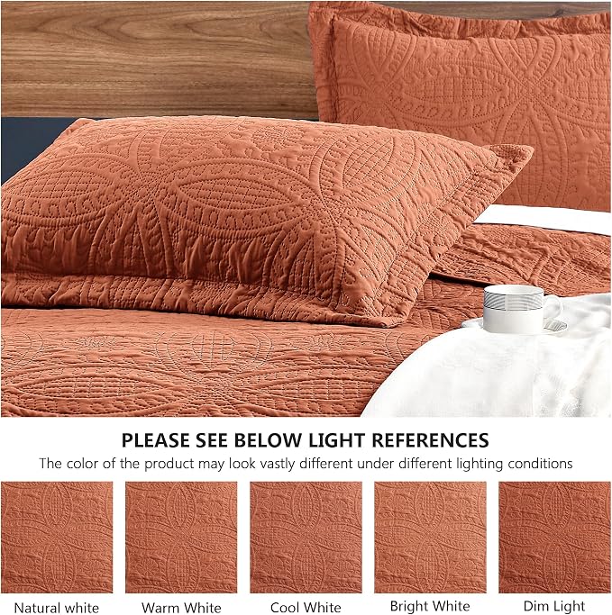 Love's cabin Quilts for Queen Bed Umber Bedspreads - Image 5